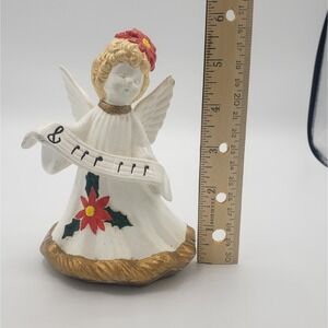 Vintage 1984 Handmade Handpainted Angel Ceramic 6"